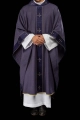 Ornat fioletowy z haftowanym pasem i kołnierzem zdobionym krzyżem - LE/7073/03 - HAF LE/7073/03 - Dewocjonalia P.H. Jakóbczak - Katolicki sklep liturgiczny i hurtownia