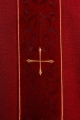 Czerwony ornat z haftowanym pasem krzyży - LE/7074/02 - HAF LE/7074/02 - Dewocjonalia P.H. Jakóbczak - Katolicki sklep liturgiczny i hurtownia