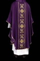 Ornat fioletowy haftowany z ozdobnym pasem - KOR/267/03/53 - HAF KOR/267/03/53 - Dewocjonalia P.H. Jakóbczak - Katolicki sklep liturgiczny i hurtownia