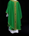 Ornat zielony ręcznie zdobiony z kamieniami naturalnymi - HM/7001/01/71/PA01 - HAF HM/7001/01/71/PA01 - Dewocjonalia P.H. Jakóbczak - Katolicki sklep liturgiczny i hurtownia