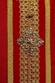 Ornat czerwony ręcznie zdobiony z kamieniami naturalnymi - HM/7001/02/71/PA02 - HAF HM/7001/02/71/PA02 - Dewocjonalia P.H. Jakóbczak - Katolicki sklep liturgiczny i hurtownia