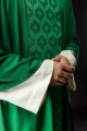 Ornat zielony z żakardowym pasem z krzyżem - KOR/402/01/53 - HAF KOR/402/01/53 - Dewocjonalia P.H. Jakóbczak - Katolicki sklep liturgiczny i hurtownia