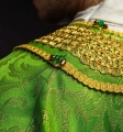Ornat zielony ręcznie zdobiony z kamieniami naturalnymi - HM/7010/01/90 - HAF HM/7010/01/90 - Dewocjonalia P.H. Jakóbczak - Katolicki sklep liturgiczny i hurtownia