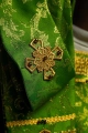 Ornat zielony ręcznie zdobiony z kamieniami naturalnymi - HM/7010/01/90 - HAF HM/7010/01/90 - Dewocjonalia P.H. Jakóbczak - Katolicki sklep liturgiczny i hurtownia