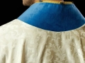 Ornat maryjny ecru ręcznie zdobiony kamieniami naturalnymi - HM/7006/05/88 - HAF HM/7006/05/88 - Dewocjonalia P.H. Jakóbczak - Katolicki sklep liturgiczny i hurtownia