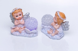 Aniołek - modlitwa - świecąca kula