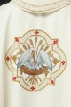 Ornat ecru haftowany z motywem pelikana - KOR/395/05/01 - HAF KOR/395/05/01 - Dewocjonalia P.H. Jakóbczak - Katolicki sklep liturgiczny i hurtownia