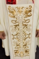 Ornat ecru z wizerunkiem papieża Jana Pawła II - KOR/096/05/01 - HAF KOR/096/05/01 - Dewocjonalia P.H. Jakóbczak - Katolicki sklep liturgiczny i hurtownia