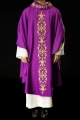 Fioletowy ornat bogato haftowany kamieniami - LE/7014/03 - HAF LE/7014/03 - Dewocjonalia P.H. Jakóbczak - Katolicki sklep liturgiczny i hurtownia