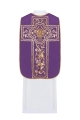 Fioletowy ornat rzymski haftowany motywem IHS - KOR/200/03/01 - HAF KOR/200/03/01 - Dewocjonalia P.H. Jakóbczak - Katolicki sklep liturgiczny i hurtownia
