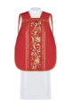 Czerwony ornat rzymski haftowany motywem eucharystycznego kielicha - KOR/198/02/01 - HAF KOR/198/02/01 - Dewocjonalia P.H. Jakóbczak - Katolicki sklep liturgiczny i hurtownia