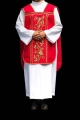 Ornat rzymski czerwony z haftem IHS - KOR/200/02/01 - HAF KOR/200/02/01 - Dewocjonalia P.H. Jakóbczak - Katolicki sklep liturgiczny i hurtownia