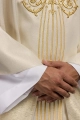 Ornat maryjny ecru błyszczący kamieniami - LE/7025/05 - HAF LE/7025/05 - Dewocjonalia P.H. Jakóbczak - Katolicki sklep liturgiczny i hurtownia