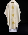 Ornat maryjny ecru błyszczący kamieniami - LE/7025/05 - HAF LE/7025/05 - Dewocjonalia P.H. Jakóbczak - Katolicki sklep liturgiczny i hurtownia