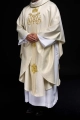 Ornat maryjny ecru błyszczący kamieniami - LE/7025/05 - HAF LE/7025/05 - Dewocjonalia P.H. Jakóbczak - Katolicki sklep liturgiczny i hurtownia