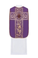 Fioletowy ornat rzymski haftowany motywem Serca Jezusa Chrystusa - KOR/199/03/01 - HAF KOR/199/03/01 - Dewocjonalia P.H. Jakóbczak - Katolicki sklep liturgiczny i hurtownia