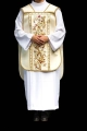 Ornat rzymski ecru z haftem Serca Jezusa - KOR/199/05/20 - HAF KOR/199/05/20 - Dewocjonalia P.H. Jakóbczak - Katolicki sklep liturgiczny i hurtownia