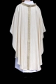 Biały ornat liturgiczny z haftowanym pasem i kołnierzem - LE/7033/05 - HAF LE/7033/05 - Dewocjonalia P.H. Jakóbczak - Katolicki sklep liturgiczny i hurtownia