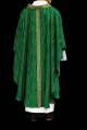 Zielony ornat liturgiczny z haftowanym pasem i kołnierzem - LE/7033/01 - HAF LE/7033/01 - Dewocjonalia P.H. Jakóbczak - Katolicki sklep liturgiczny i hurtownia