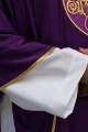 Ornat fioletowy haftowany z IHS lekka dzianina SACROLITE - KOR/388/03/78 - HAF KOR/388/03/78 - Dewocjonalia P.H. Jakóbczak - Katolicki sklep liturgiczny i hurtownia
