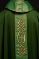 Ornat zielony haftowany z ozdobnym pasem z krzyżami - KOR/266/01/53 - HAF KOR/266/01/53 - Dewocjonalia P.H. Jakóbczak - Katolicki sklep liturgiczny i hurtownia