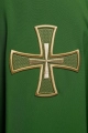 Ornat zielony z haftowanym motywem krzyża - KOR/258/01/12 - HAF KOR/258/01/12 - Dewocjonalia P.H. Jakóbczak - Katolicki sklep liturgiczny i hurtownia
