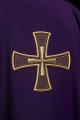 Haftowany ornat fioletowy IHS - KOR/258/03/12 - HAF KOR/258/03/12 - Dewocjonalia P.H. Jakóbczak - Katolicki sklep liturgiczny i hurtownia