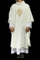 Ornat ecru z haftowanym krzyżem - KOR/255/05/12 - HAF KOR/255/05/12 - Dewocjonalia P.H. Jakóbczak - Katolicki sklep liturgiczny i hurtownia