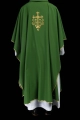 Ornat zielony z wypukłym haftem JHS - KOR/255/01/12 - HAF KOR/255/01/12 - Dewocjonalia P.H. Jakóbczak - Katolicki sklep liturgiczny i hurtownia