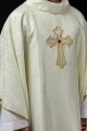 Ornat ecru haftowany z symbolem krzyża - KOR/227/05/11 - HAF KOR/227/05/11 - Dewocjonalia P.H. Jakóbczak - Katolicki sklep liturgiczny i hurtownia