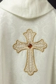 Ornat ecru haftowany z symbolem krzyża - KOR/227/05/11 - HAF KOR/227/05/11 - Dewocjonalia P.H. Jakóbczak - Katolicki sklep liturgiczny i hurtownia