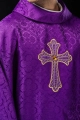 Ornat fioletowy haftowany z symbolem krzyża - KOR/227/03/11 - HAF KOR/227/03/11 - Dewocjonalia P.H. Jakóbczak - Katolicki sklep liturgiczny i hurtownia