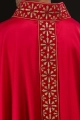 Ornat czerwony z haftem w jaskrawoczerwonym kolorze - LE/7026/02 - HAF LE/7026/02 - Dewocjonalia P.H. Jakóbczak - Katolicki sklep liturgiczny i hurtownia
