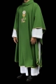 Ornat zielony z haftem kielicha i winogron - KOR/208/01/12 - HAF KOR/208/01/12 - Dewocjonalia P.H. Jakóbczak - Katolicki sklep liturgiczny i hurtownia