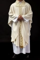 Ornat ecru z błyszczącym haftem - LE/7026/05 - HAF LE/7026/05 - Dewocjonalia P.H. Jakóbczak - Katolicki sklep liturgiczny i hurtownia