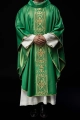 Zielony ornat bogato haftowany z połyskiem - LE/7021/01 - HAF LE/7021/01 - Dewocjonalia P.H. Jakóbczak - Katolicki sklep liturgiczny i hurtownia