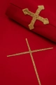 Czerwony ornat liturgiczny haftowany w minimalistycznym wzorze - LE/7019/02 - HAF LE/7019/02 - Dewocjonalia P.H. Jakóbczak - Katolicki sklep liturgiczny i hurtownia