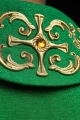 Zielony ornat liturgiczny bogato haftowany kamieniami - LE/7014/01 - HAF LE/7014/01 - Dewocjonalia P.H. Jakóbczak - Katolicki sklep liturgiczny i hurtownia
