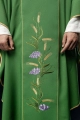 Zielony ornat ze zdobionym złotym pasem z IHS i kłosami - KOR/214/01/01 - HAF KOR/214/01/01 - Dewocjonalia P.H. Jakóbczak - Katolicki sklep liturgiczny i hurtownia