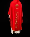 Ornat czerwony z haftowanym krzyżem i kłosami - KOR/375/02/53 - HAF KOR/375/02/53 - Dewocjonalia P.H. Jakóbczak - Katolicki sklep liturgiczny i hurtownia