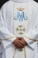 Ornat maryjny biały z pasem - KOR/128/04/01 - HAF KOR/128/04/01 - Dewocjonalia P.H. Jakóbczak - Katolicki sklep liturgiczny i hurtownia
