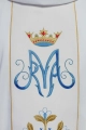 Ornat maryjny biały z pasem - KOR/128/04/01 - HAF KOR/128/04/01 - Dewocjonalia P.H. Jakóbczak - Katolicki sklep liturgiczny i hurtownia