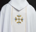 Ornat maryjny biały z pasem - KOR/128/04/01 - HAF KOR/128/04/01 - Dewocjonalia P.H. Jakóbczak - Katolicki sklep liturgiczny i hurtownia