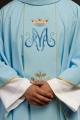 Ornat maryjny niebieski z pasem - KOR/128/06/01 - HAF KOR/128/06/01 - Dewocjonalia P.H. Jakóbczak - Katolicki sklep liturgiczny i hurtownia