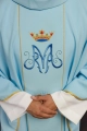 Ornat maryjny niebieski z pasem - KOR/128/06/01 - HAF KOR/128/06/01 - Dewocjonalia P.H. Jakóbczak - Katolicki sklep liturgiczny i hurtownia