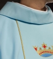 Ornat maryjny niebieski z pasem - KOR/128/06/01 - HAF KOR/128/06/01 - Dewocjonalia P.H. Jakóbczak - Katolicki sklep liturgiczny i hurtownia