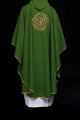 Zielony ornat z haftem IHS i PAX - KOR/119/01/01 - HAF KOR/119/01/01 - Dewocjonalia P.H. Jakóbczak - Katolicki sklep liturgiczny i hurtownia