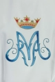 Ornat maryjny biały - KOR/127/04/12 - HAF KOR/127/04/12 - Dewocjonalia P.H. Jakóbczak - Katolicki sklep liturgiczny i hurtownia