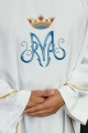 Ornat maryjny biały - KOR/127/04/12 - HAF KOR/127/04/12 - Dewocjonalia P.H. Jakóbczak - Katolicki sklep liturgiczny i hurtownia