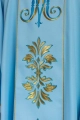 Ornat niebieski haftowany z motywem maryjnym - KOR/061/06/01 - HAF KOR/061/06/01 - Dewocjonalia P.H. Jakóbczak - Katolicki sklep liturgiczny i hurtownia